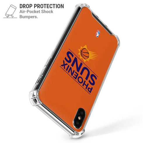 NBA Phoenix Suns Standard - Orange iPhone XS Max Clear Case